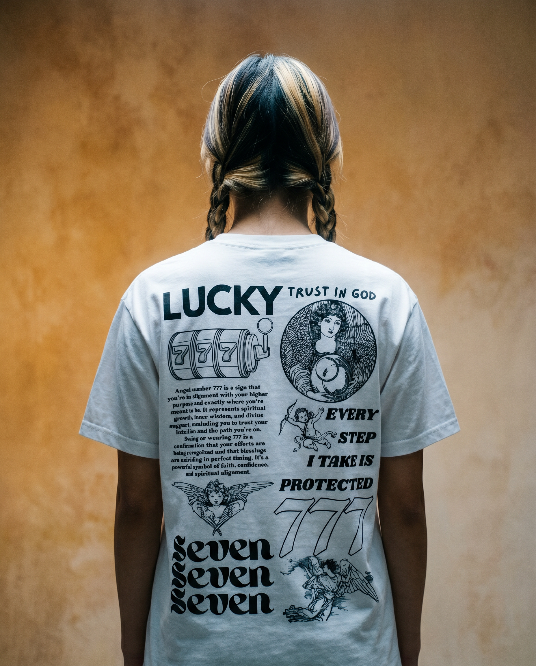 777 Men’s cotton crew neck t-shirt